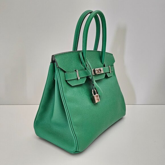 SOLD Hermes Birkin 30 Epsom Leather Cactus Green - Picture 3 of 16